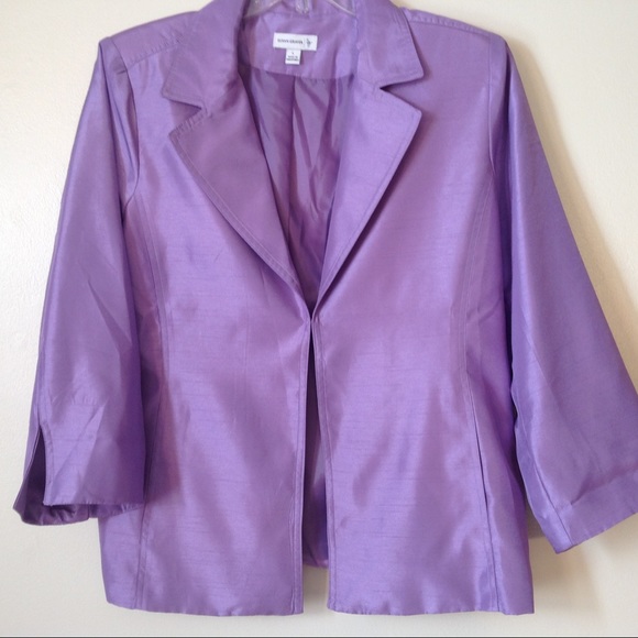 Susan Graver purple jacket size Large, fully lined - Picture 1 of 8